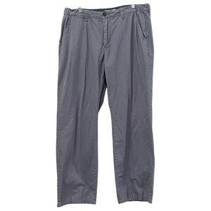 Flag & Anthem Men’s Relaxed Fit Gray Flat‎ Front Chino Pants  Sz 36x32